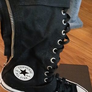 Converse Black Knee-High Sneakers